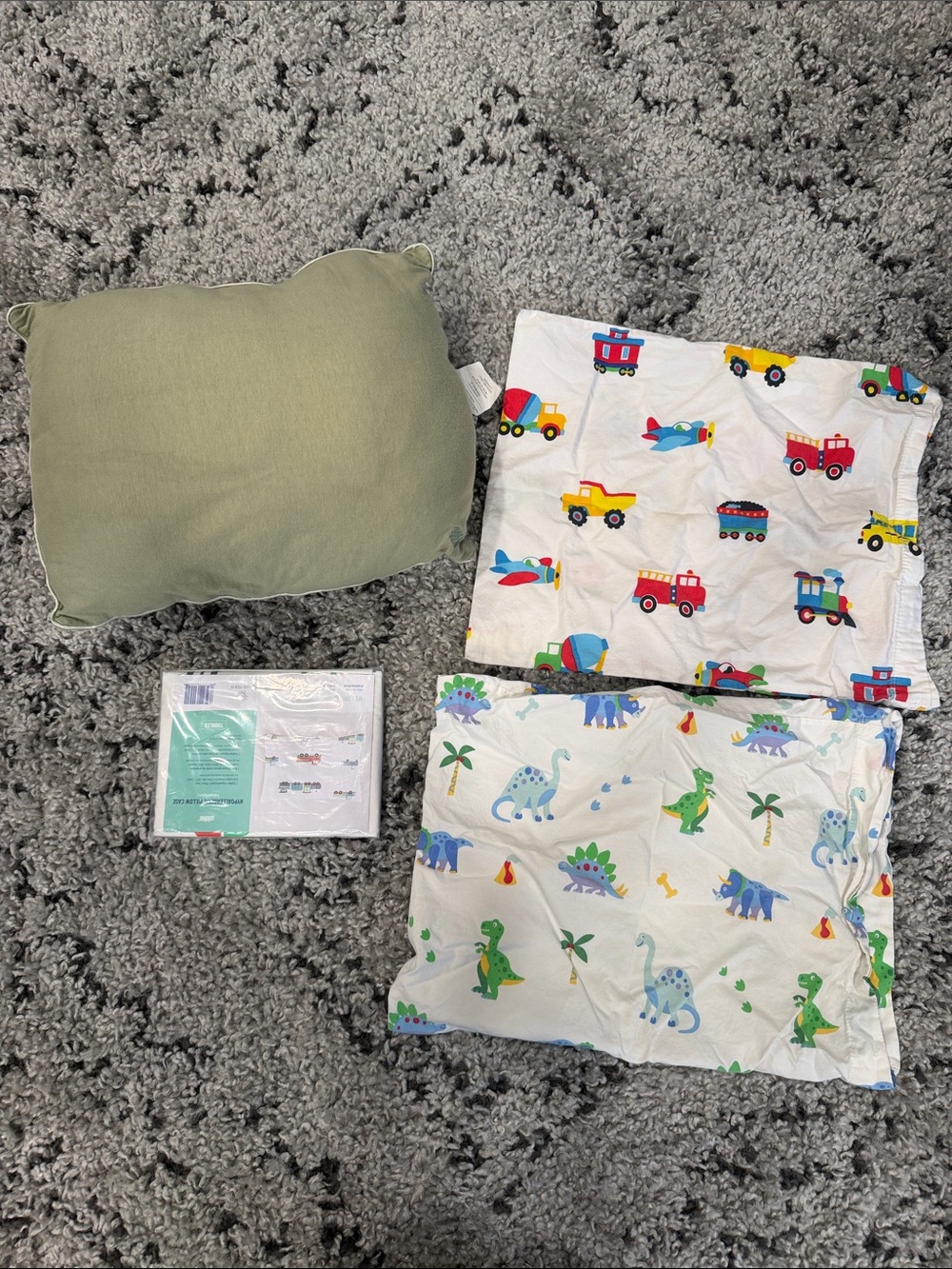Kids Organic Pillow with Extra Hypoallergenic Pillow Cases